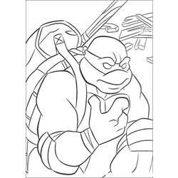 Dessin à colorier: Tortues Ninja (Super-héros) #75627 - Coloriages à Imprimer Gratuits