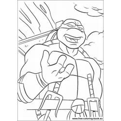 Dessin à colorier: Tortues Ninja (Super-héros) #75637 - Coloriages à Imprimer Gratuits