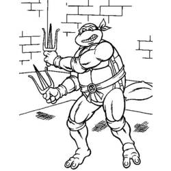 Dessin à colorier: Tortues Ninja (Super-héros) #75654 - Coloriages à Imprimer Gratuits