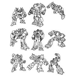 Dessin à colorier: Transformers (Super-héros) #75083 - Coloriages à Imprimer Gratuits