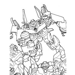 Dessin à colorier: Transformers (Super-héros) #75093 - Coloriages à Imprimer Gratuits