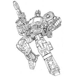 Dessin à colorier: Transformers (Super-héros) #75097 - Coloriages à Imprimer Gratuits
