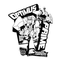 Dessin à colorier: Transformers (Super-héros) #75146 - Coloriages à Imprimer Gratuits