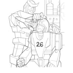 Dessin à colorier: Transformers (Super-héros) #75241 - Coloriages à Imprimer Gratuits