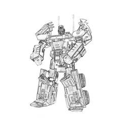 Dessin à colorier: Transformers (Super-héros) #75243 - Coloriages à Imprimer Gratuits