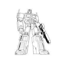 Dessin à colorier: Transformers (Super-héros) #75244 - Coloriages à imprimer