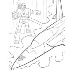 Dessin à colorier: Transformers (Super-héros) #75325 - Coloriages à Imprimer Gratuits