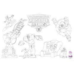 Dessin à colorier: Transformers (Super-héros) #75338 - Coloriages à Imprimer Gratuits