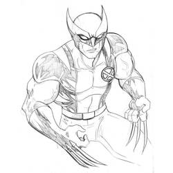 Dessin à colorier: Wolverine (Super-héros) #74836 - Coloriages à imprimer
