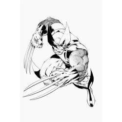 Dessin à colorier: Wolverine (Super-héros) #74843 - Coloriages à Imprimer