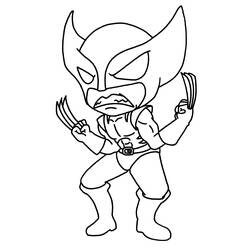 Dessin à colorier: Wolverine (Super-héros) #74847 - Coloriages à Imprimer
