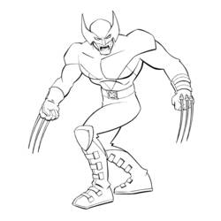Dessin à colorier: Wolverine (Super-héros) #74856 - Coloriages à imprimer