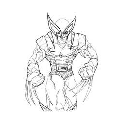 Dessin à colorier: Wolverine (Super-héros) #74860 - Coloriages à imprimer
