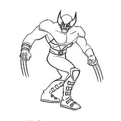 Dessin à colorier: Wolverine (Super-héros) #74864 - Coloriages à Imprimer