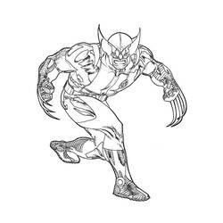 Dessin à colorier: Wolverine (Super-héros) #74893 - Coloriages à Imprimer