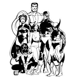 Dessin à colorier: Wolverine (Super-héros) #74939 - Coloriages à Imprimer