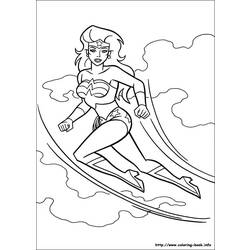 Dessin à colorier: Wonder Woman (Super-héros) #74615 - Coloriages à Imprimer Gratuits