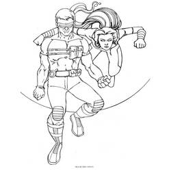 Dessin à colorier: X-Men (Super-héros) #74458 - Coloriages à Imprimer