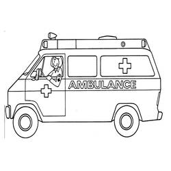 Dessins à colorier: Ambulance - Coloriages à Imprimer
