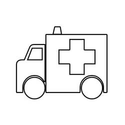 Dessin à colorier: Ambulance (Transport) #136756 - Coloriages à Imprimer Gratuits