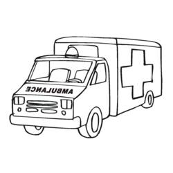 Dessin à colorier: Ambulance (Transport) #136783 - Coloriages à Imprimer