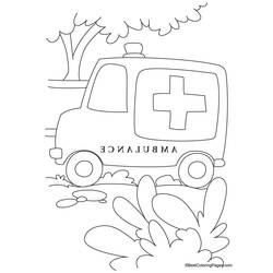 Dessin à colorier: Ambulance (Transport) #136806 - Coloriages à Imprimer Gratuits
