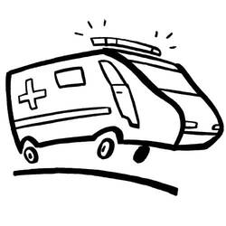 Coloriage Ambulance (Transport) #184119 à imprimer et colorier