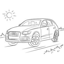 Dessin à colorier: Audi (Transport) #174803 - Coloriages à Imprimer Gratuits