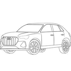 Dessin à colorier: Audi (Transport) #174808 - Coloriages à Imprimer Gratuits