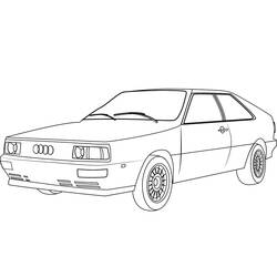 Dessin à colorier: Audi (Transport) #174809 - Coloriages à Imprimer Gratuits