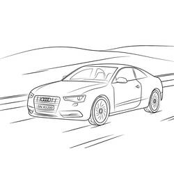 Dessin à colorier: Audi (Transport) #174814 - Coloriages à Imprimer Gratuits