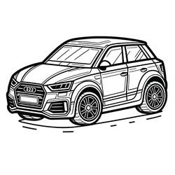 Dessin à colorier: Audi (Transport) #218587 - Coloriages à Imprimer Gratuits