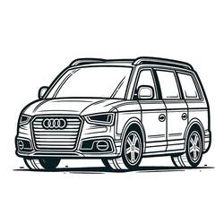 Dessin à colorier: Audi (Transport) #218592 - Coloriages à Imprimer Gratuits