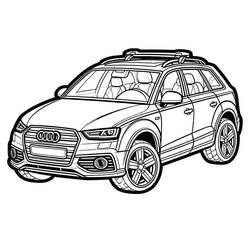 Dessin à colorier: Audi (Transport) #218594 - Coloriages à Imprimer Gratuits