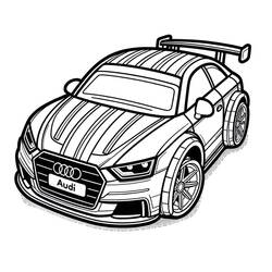 Dessin à colorier: Audi (Transport) #218604 - Coloriages à Imprimer Gratuits