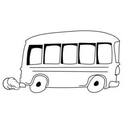 Dessin à colorier: Autobus / Autocar (Transport) #135281 - Coloriages à Imprimer Gratuits
