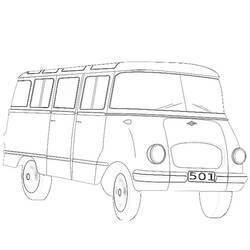 Dessin à colorier: Autobus / Autocar (Transport) #135293 - Coloriages à Imprimer Gratuits