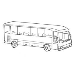 Dessin à colorier: Autobus / Autocar (Transport) #135300 - Coloriages à imprimer