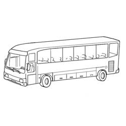Dessin à colorier: Autobus / Autocar (Transport) #135314 - Coloriages à imprimer
