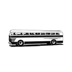 Dessin à colorier: Autobus / Autocar (Transport) #135318 - Coloriages à Imprimer Gratuits