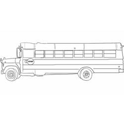Dessin à colorier: Autobus / Autocar (Transport) #135320 - Coloriages à imprimer