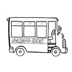 Dessin à colorier: Autobus / Autocar (Transport) #135325 - Coloriages à Imprimer Gratuits