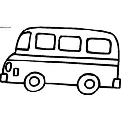 Dessin à colorier: Autobus / Autocar (Transport) #135336 - Coloriages à imprimer