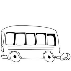 Dessin à colorier: Autobus / Autocar (Transport) #135337 - Coloriages à Imprimer Gratuits