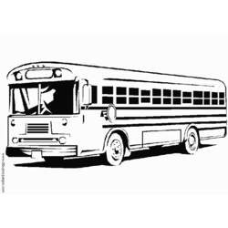 Dessin à colorier: Autobus / Autocar (Transport) #135375 - Coloriages à imprimer