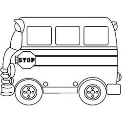 Dessin à colorier: Autobus / Autocar (Transport) #135402 - Coloriages à Imprimer Gratuits