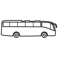 Dessin à colorier: Autobus / Autocar (Transport) #135427 - Coloriages à imprimer