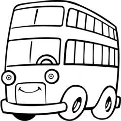 Dessin à colorier: Autobus / Autocar (Transport) #135430 - Coloriages à imprimer