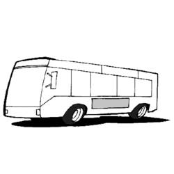 Dessin à colorier: Autobus / Autocar (Transport) #135438 - Coloriages à Imprimer Gratuits