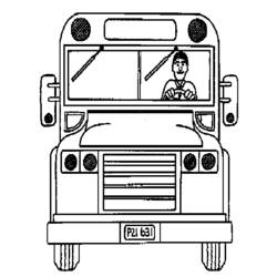 Dessin à colorier: Autobus / Autocar (Transport) #135458 - Coloriages à imprimer